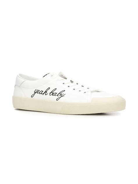 Saint Laurent Yeah Baby Sneakers in White for Men 